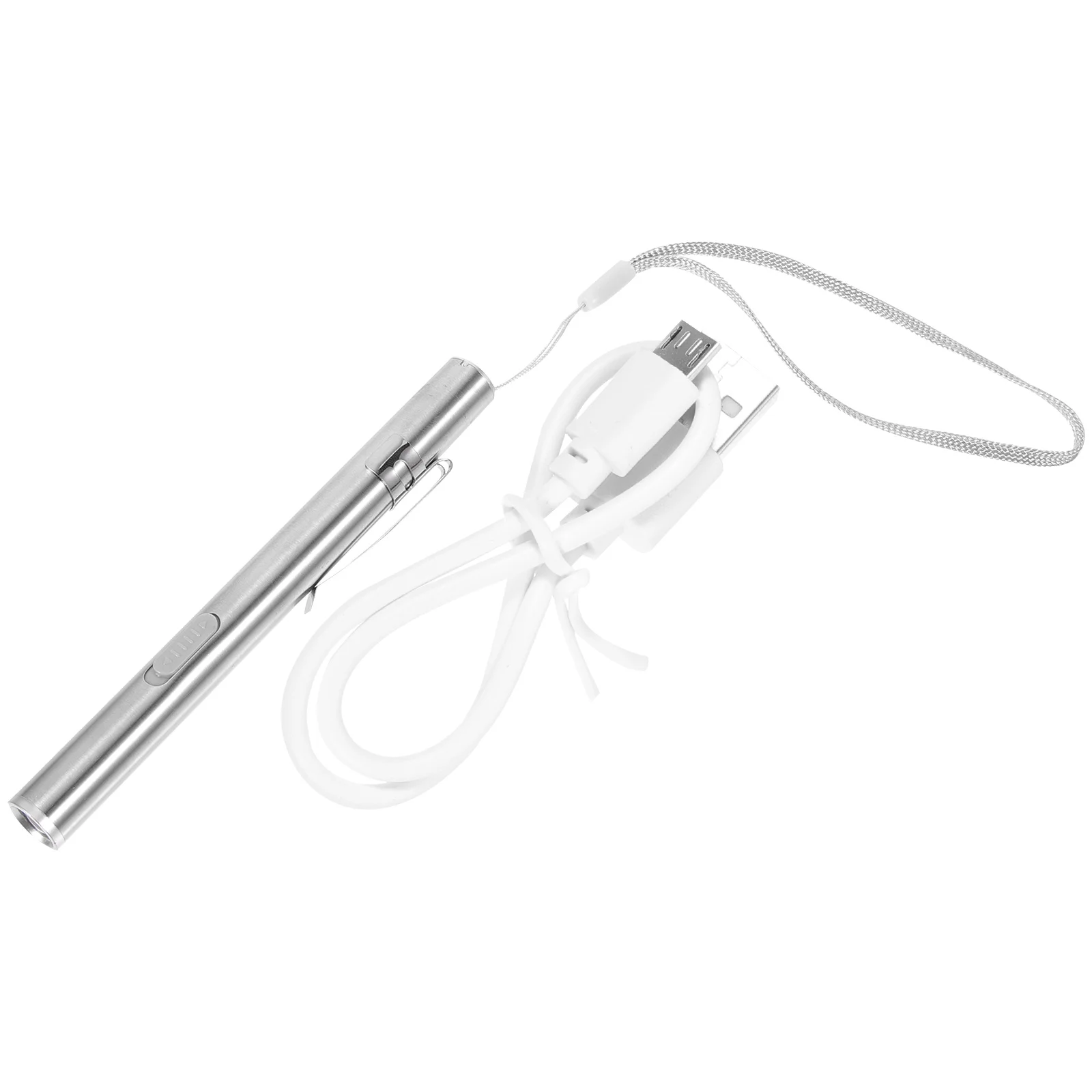 Nurse Pen Light USB Rechargeable LED Flashlight Stainless Steel for Medical Students Doctors pen flashlight