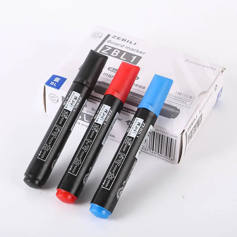 10 Pcs Set Erasable Magnetic Whiteboard Marker Pen Blackboard Marker Chalk Glass Ceramics Office School Art Marker Stationery