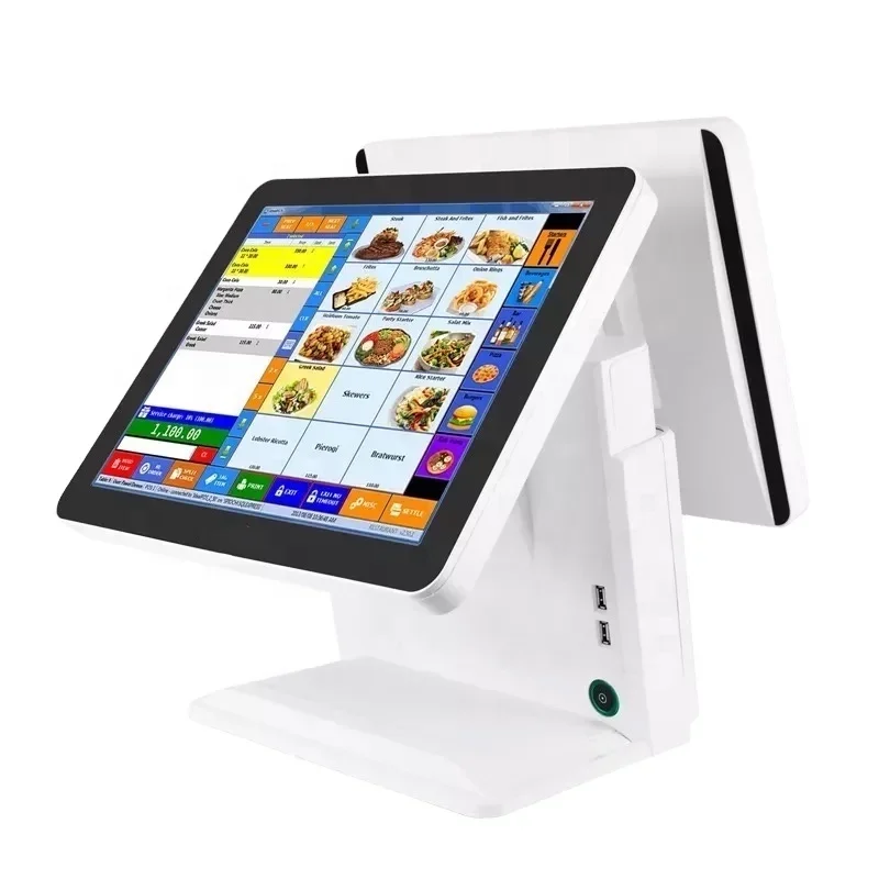 Cheap Touch Screen Pos Cash Register Dual Screen Terminal All in One Pos System