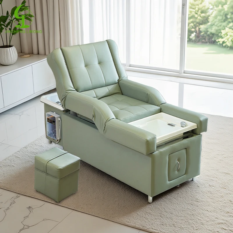 

Jincheng электрический салон с дистанционным управлением, спа, синтетическая кожа, кресло для шампуня, мебель для салона, массажный стол, кровать