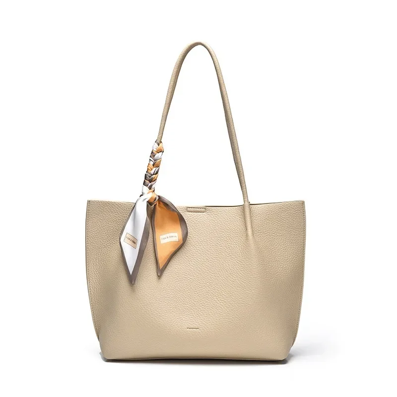 2024Trendy Fashion Women's Bag Commuting Large Capacity Tote Bag Versatile Western Style Shoulder Bag High-end Exquisite Handbag