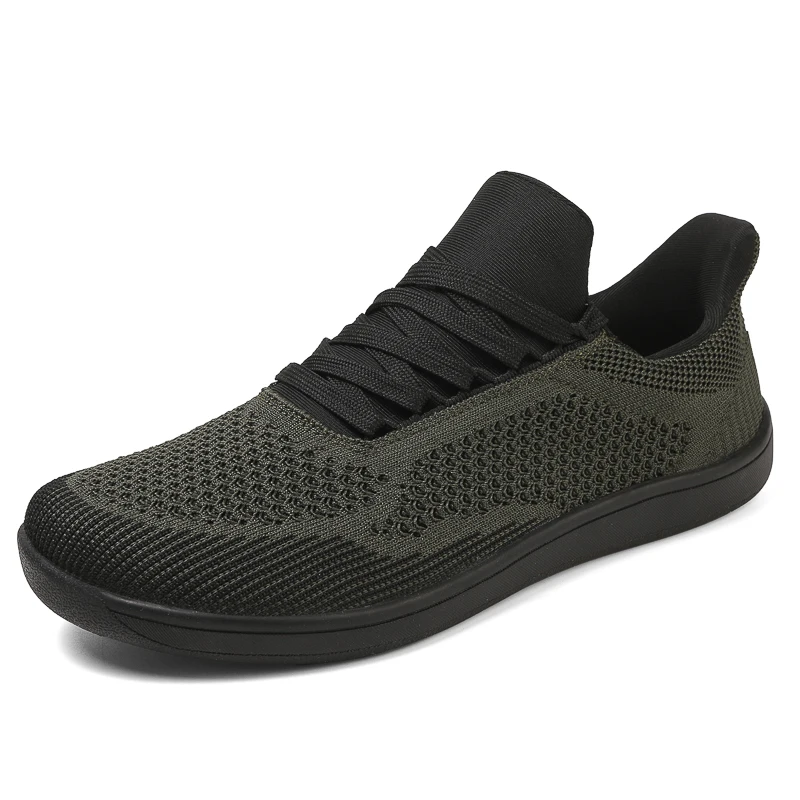 Scarpe minimaliste a piedi nudi Traspiranti Punta larga Cross Trainer Mani libere Slip On Scarpe da corsa Sneakers casual in rete per uomo Donna