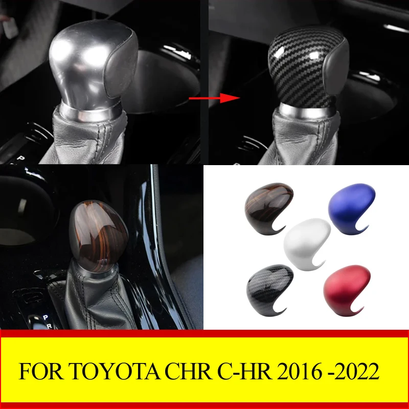 

For Toyota C-HR CHR 2016 - 2022 ABS Car Shift Knob Protection Cover Gear Head Shift Collars Accessories
