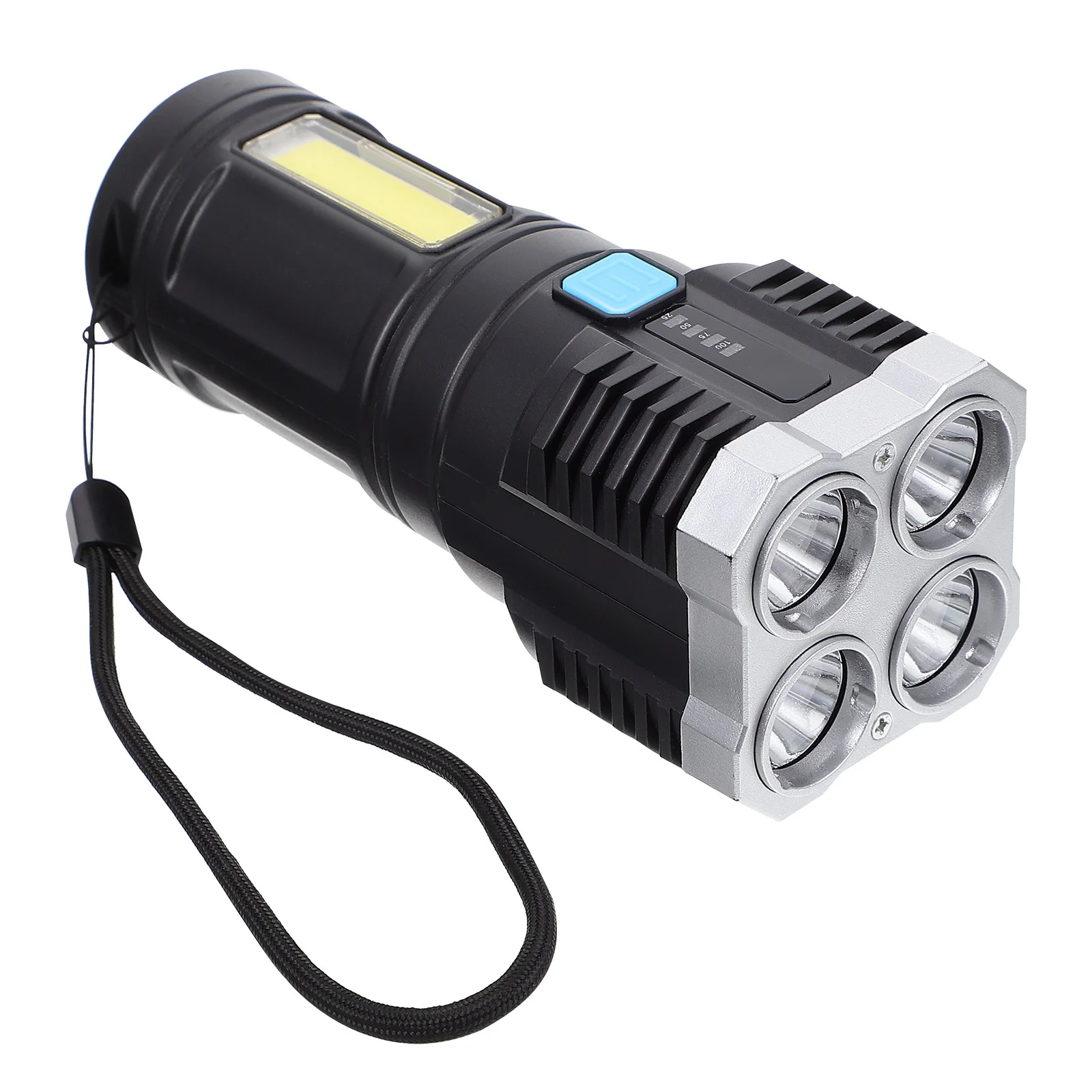 

Rechargeable Multifunctional Outdoor Flashlight Compact LED Portable Waterproof Camping Hiking Emergency Lighting Device