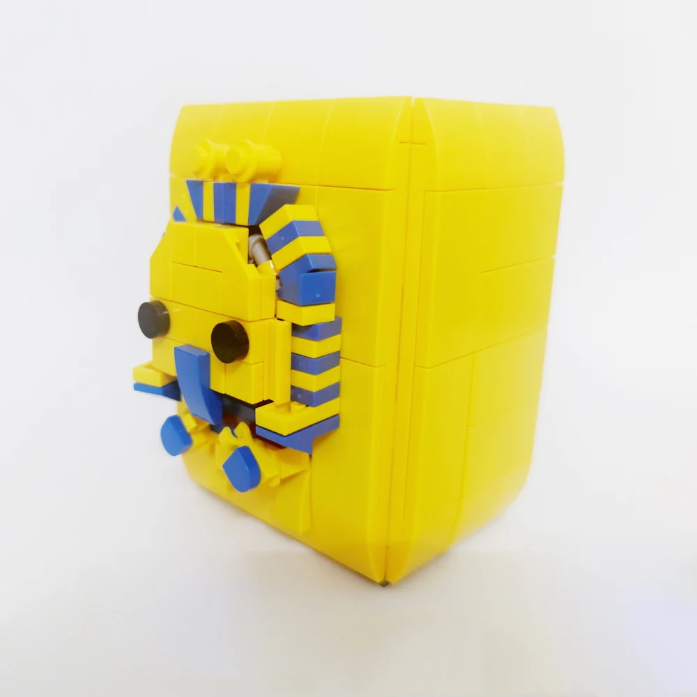 Idea All Saints Day Pharaoh Of Ancient Egypt Coffin Building Block Cartoon Halloween Mummy Brick Big Head Figures Toys For Gifts