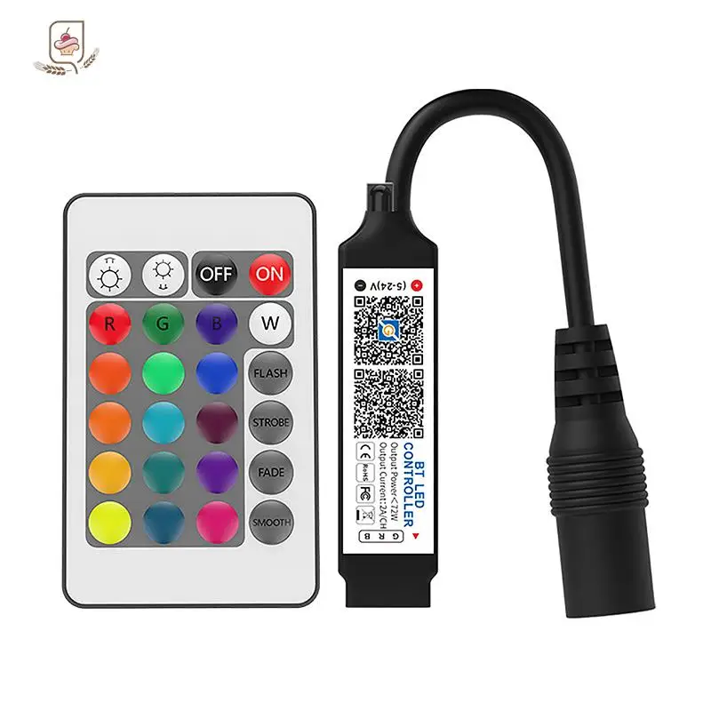 Innovativo Mini Controller compatibile Bluetooth LED Light Strip Time Switch modalità musicale multipla per il controllo dell\'app RGB Smart