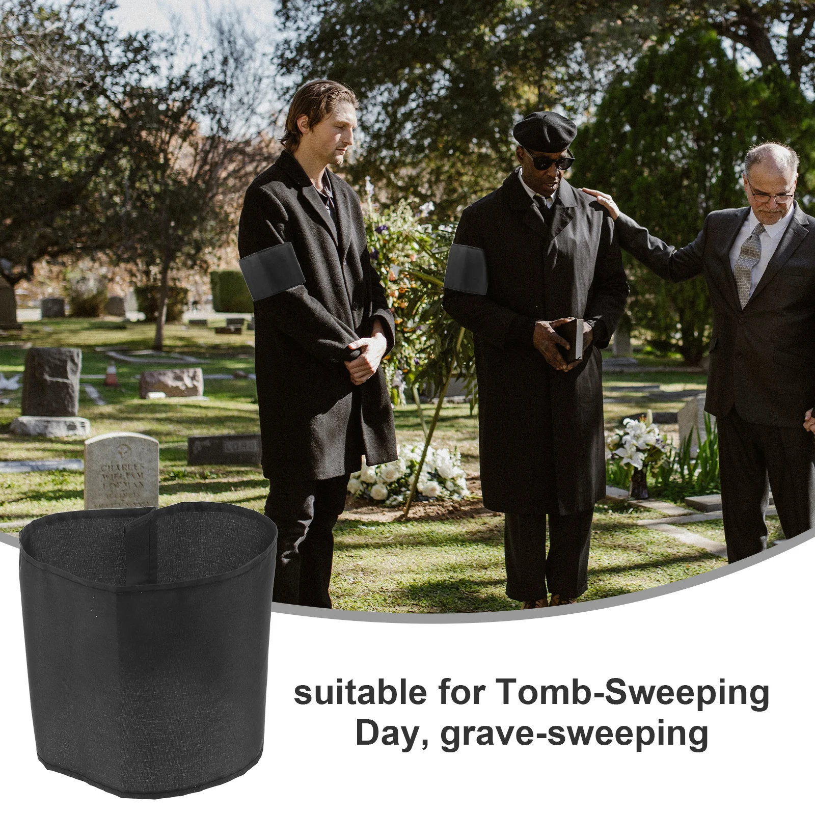 20개 장례식 기념 팔찌 천 소재 내구성 좋은 배낭 핸드백 장례식 기념 서비스용