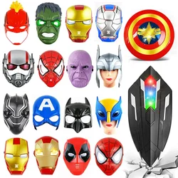 Marvel Captain America Shield Thor Hammer Ironman Spiderman Antman Anime Toys Figure Thanos Mask Infinity Gauntlet