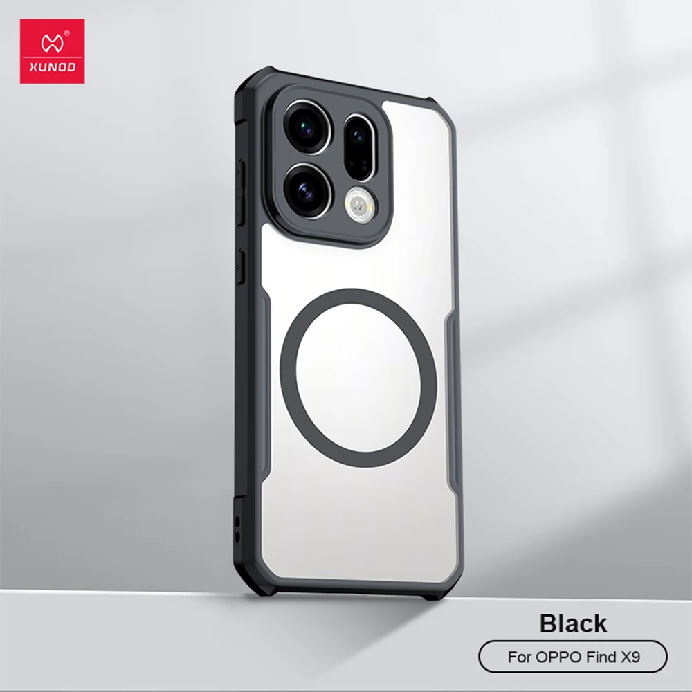 Xundd Für OPPO Find X9 Pro Find X9 Magnetische Hülle Airbag Stoßfester Kameraschutz TPU & Acryl 360° ° Abdeckung für drehbaren Ständer – Detail 13