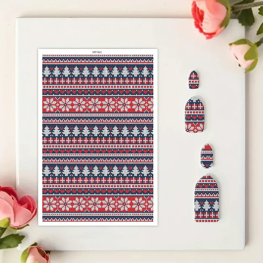 Christmas Tree Polymer Clay Transfer Paper Water Soluble Disposable Stickers Printing Paper Earrings Making Decoration