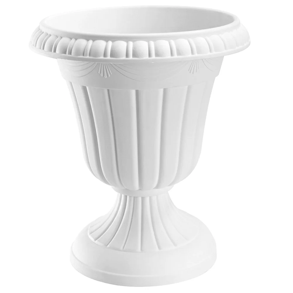 House Plants Wedding Road Lead Flower Pot Decor Container Flowerpot Porch White Plastic Home