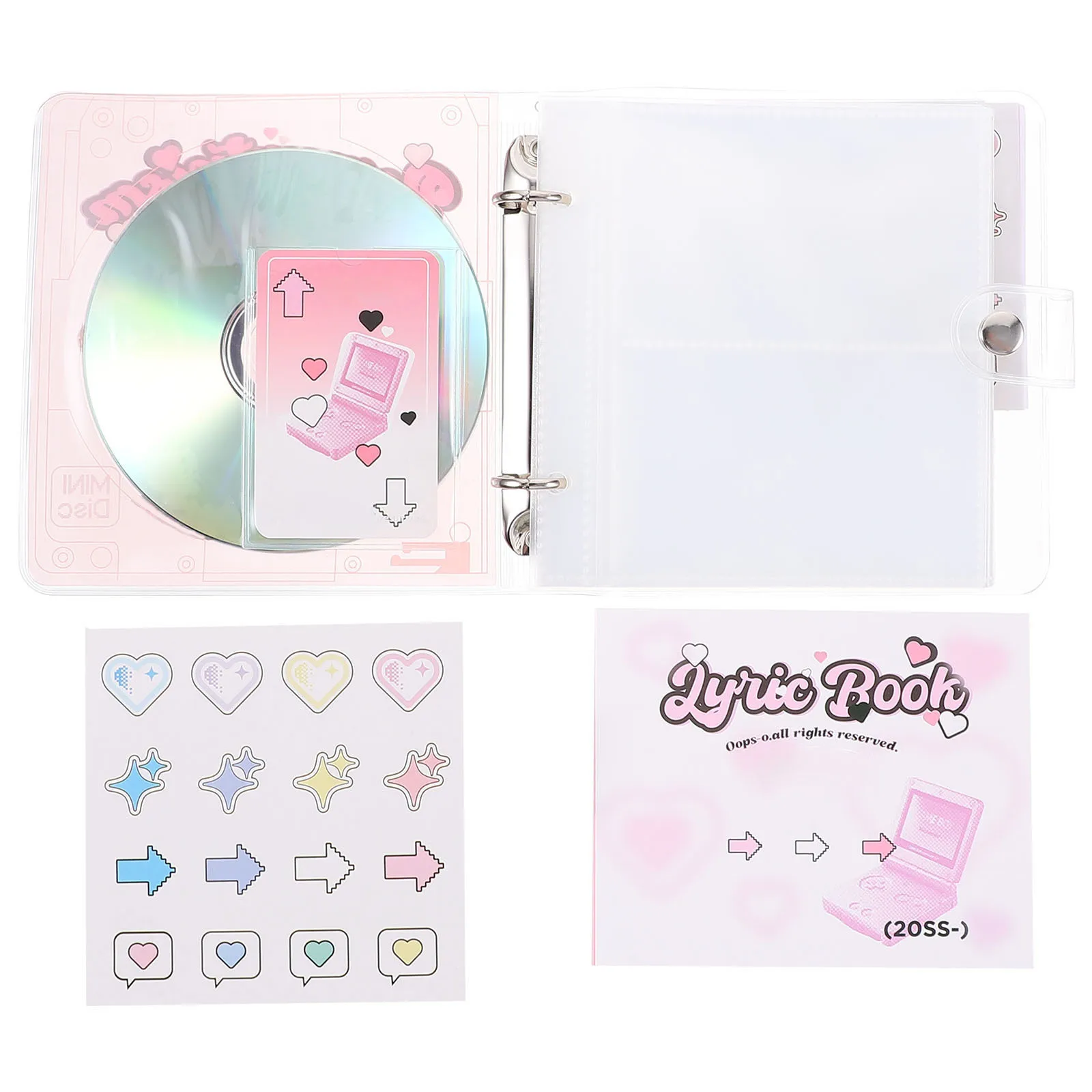 1pc Photo Album For Photos Pvc Pp Material Large Capacity Portable Picture Collection Holder Diy Scrapbook Mini Album For