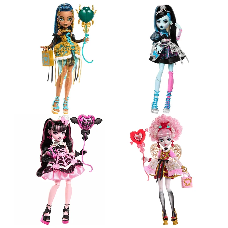 

Monster High Frankie Stein Sweet Birthday Theme Action Figure Pvc Kids Doll Statue Model Collection Room Decora Desk Toys Gifts