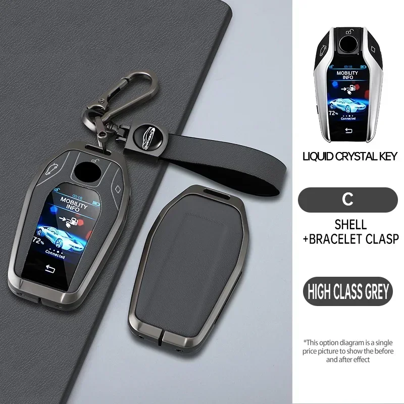 

Car Fully Key Case LED Display Key Cover Case for BMW 5 7 series G11 G12 G30 G31 G32 i8 I12 I15 G01 X3 G02 X4 G05 X5 G07 X7
