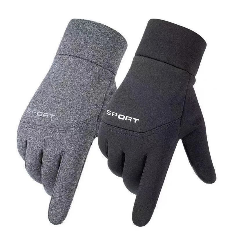 Winter Warm Fleece Gloves Waterproof Windproof Thermal Touch Screen Gloves Cold Weather Outdoor Running Sports Hiking Ski Gloves