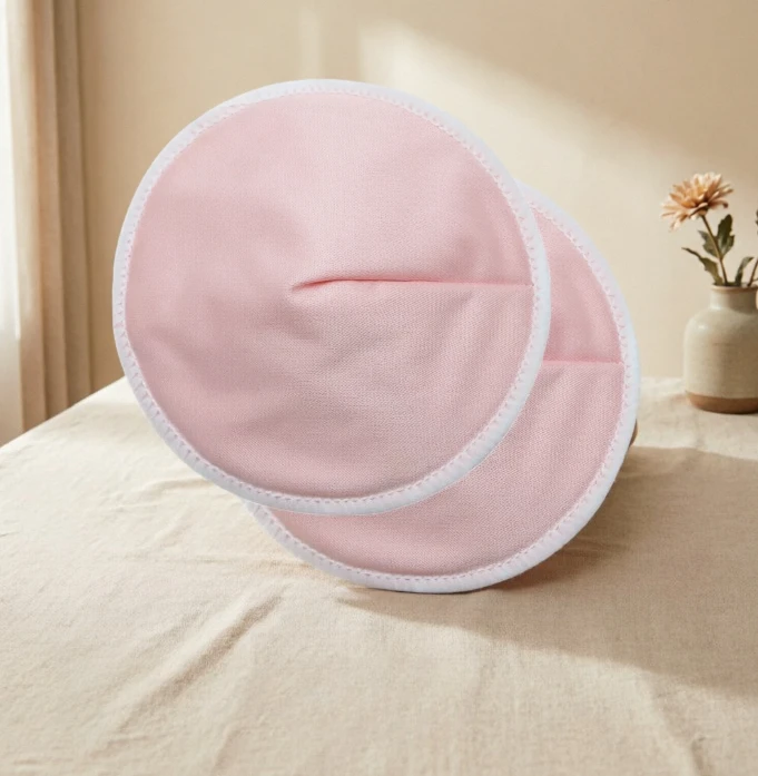 

6pcs Reusable Washable Cotton Nursing Breast Pads, Absorbent Breathable Leakproof Breast Pads for Breastfeeding Moms