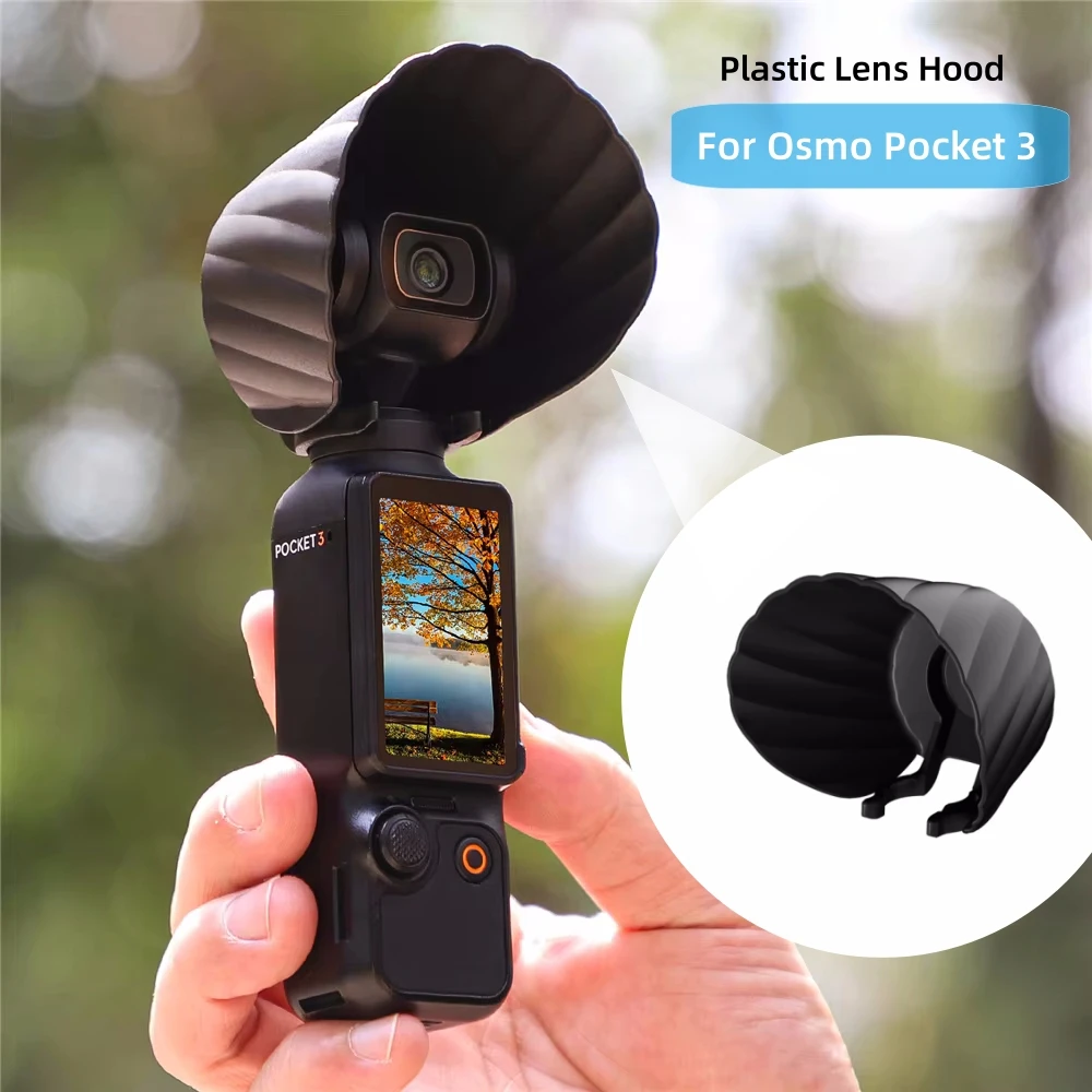 Plastikowa osłona obiektywu do Osmo Pocket 3, zapobiegająca upadkom, blokująca światło, chroniąca przed odblaskami, akcesoria do aparatu