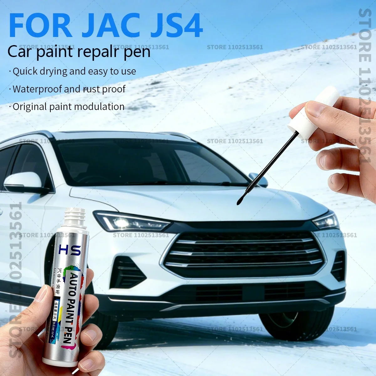 

Ручка-корректор для ремонта царапин JAC JS4, аксессуар для самостоятельного ремонта автомобиля, цвета: черный, коричневый, красный, синий, перламутровый белый, серый