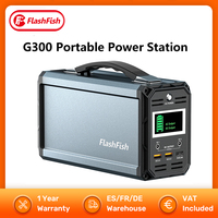 FF Flashfish G300 Portable Power Station Solar Generator 300W 222Wh 60000mAh Rechargeable Lithium Battery Bank for Camping