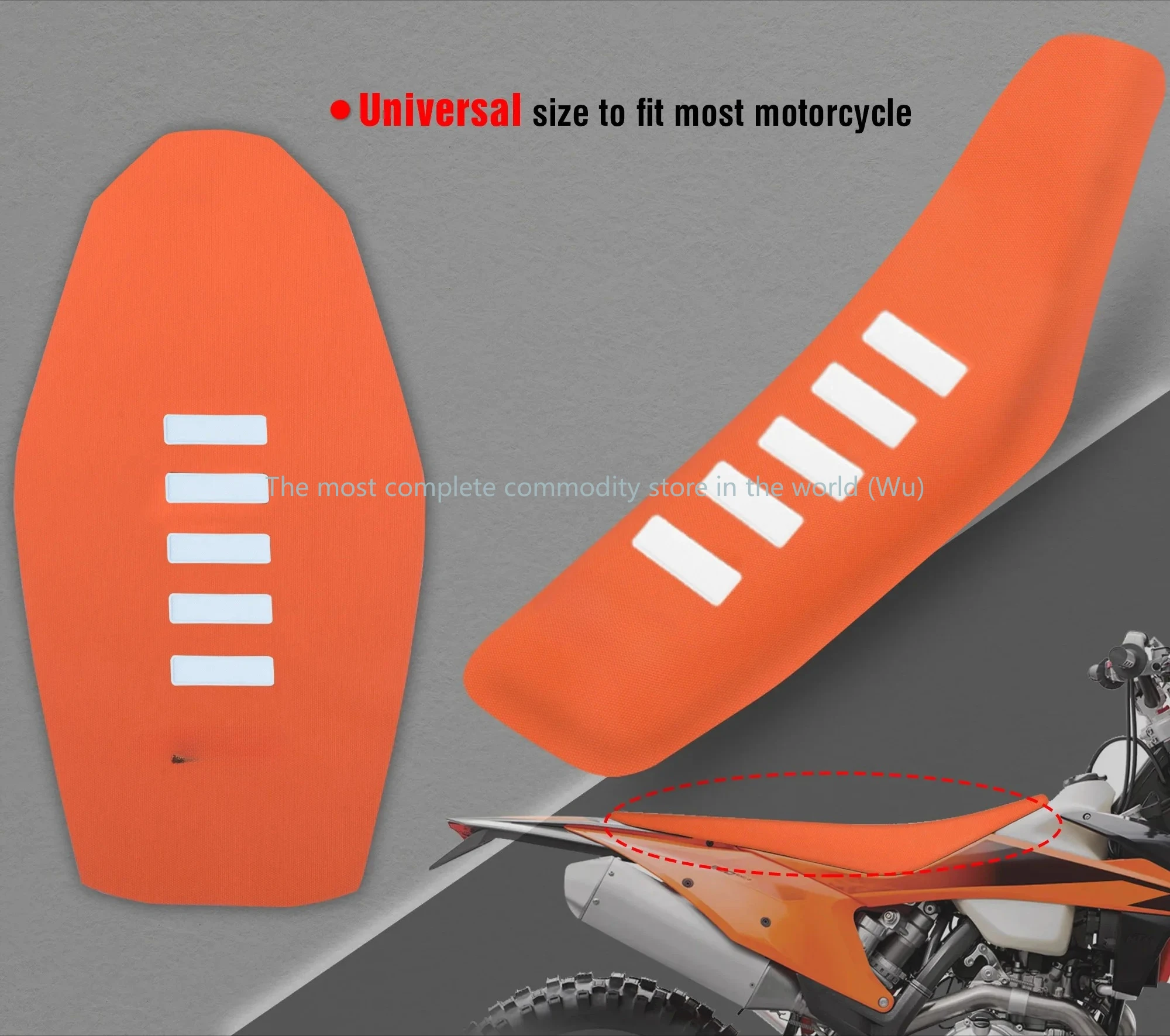 

Powerzone Rib Ribbed Gripper Seat Cover in Waterproof Set Protection Antislip Upset Apply to For SXF EXC KXF CRF YZF WR TC TE
