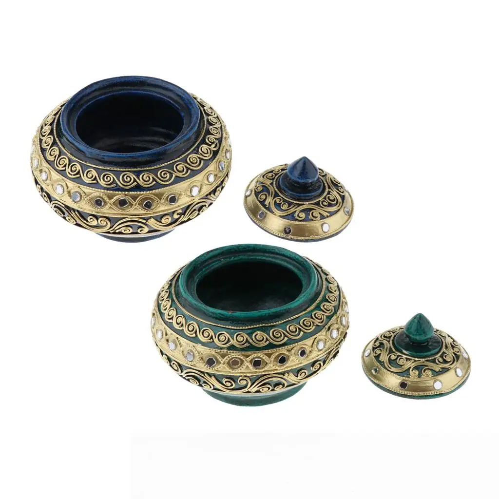 

Деревянный ящик для хранения, сундук-органайзер для ювелирных изделий, изысканный держатель для хранения брелоков в тайском стиле