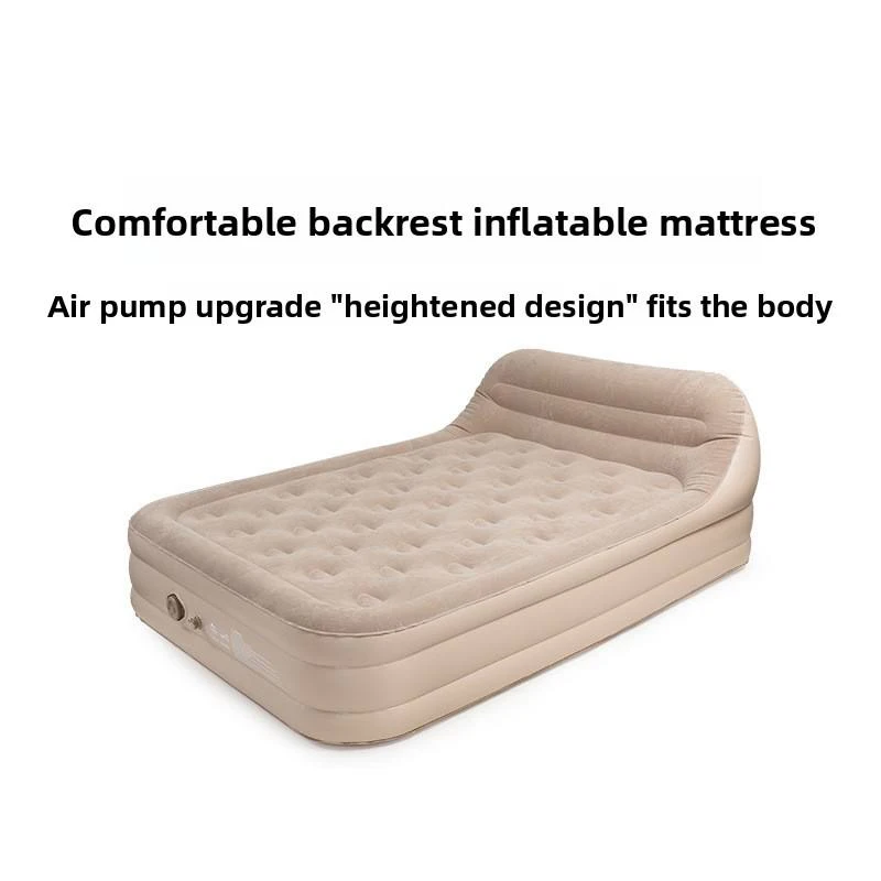 Custom Foldable Air Bed Modern Inflatable Camping Mattress Backrest Memory Feature Bedroom Furniture Mattress