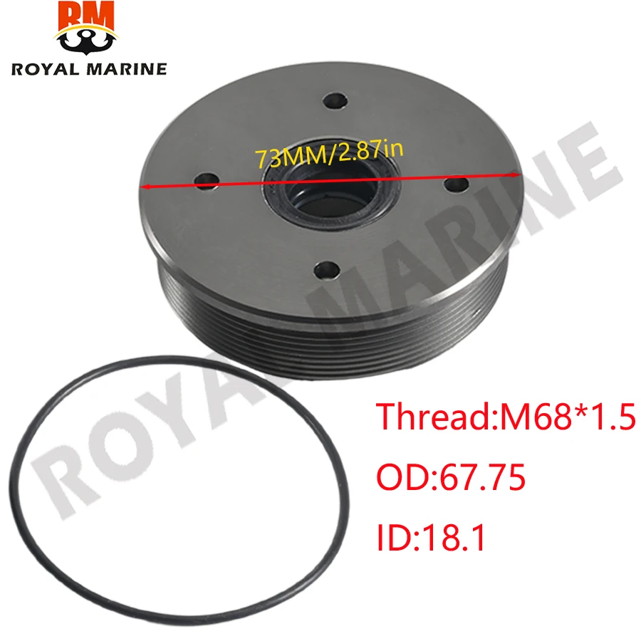 Conjunto de tornillo para barco 67F-43821-00 para motor fueraborda Yamaha 75HP-90HP F70 F80 F90 F100 2T 4T Trim Tilt, reemplaza a 67F-43821
