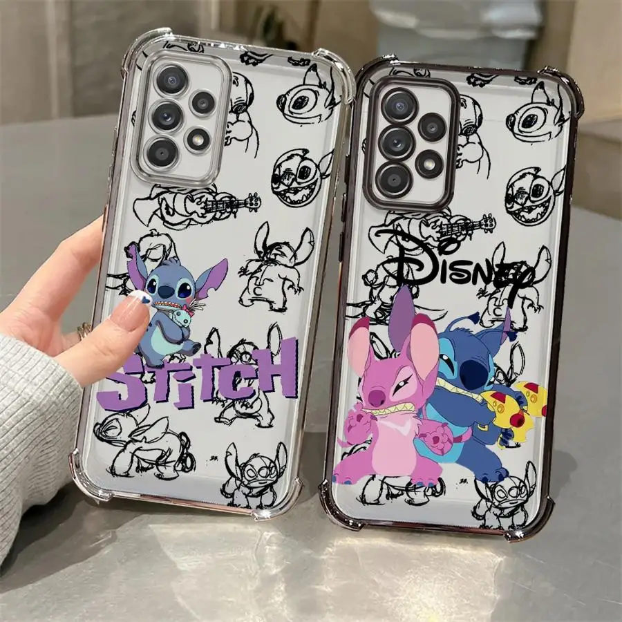 

Чехол для телефона Disney Cute Stitch для Samsung A13 A22 A24 A32 A51 4G A15 A16 A23 A52 4G 5G A25 A32 A33 A34 A35 A52s A54 A55 A73 5G