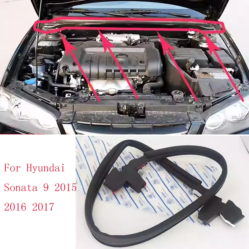 

car accsesories for Hyundai Sonata 9 2015 2016 2017 front hood sealing strip, engine hood sealing strip,