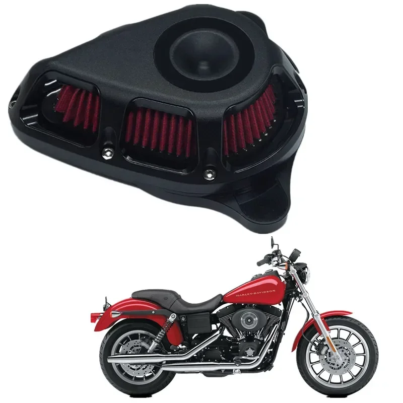 For Harley Dyna Softail Touring Fitment-B Air Cleaner Multi-Angle Turnable Intake Cleaner Cnc Kit Aluminum Matte Black