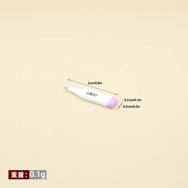 1:12 Dollhouse Fake Mini Electronic Thermometer Mini Office Home Scene Miniature Furniture Model Accessory Home Decor