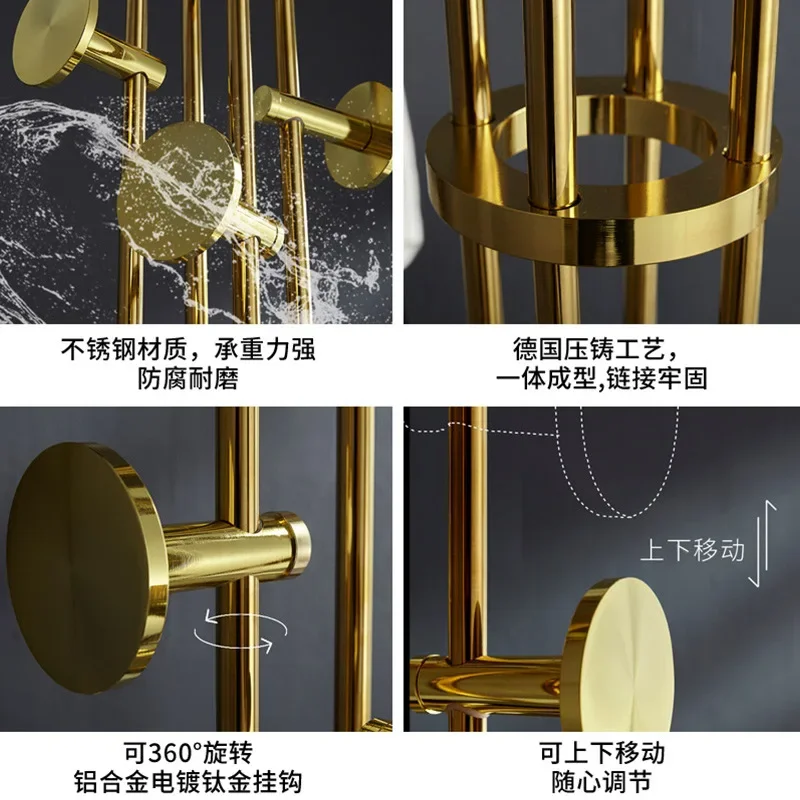 Garderobenständer aus Edelstahl, leicht, luxuriös, High Sense Home, Wohnzimmer, Zuhause