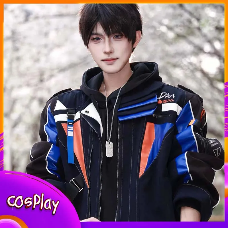 

Caleb Cosplay Costume Game Cos Coat Casual Fashion Jacket Suit Halloween Party Carnival Props Trendy Clothes Outft X-Mas Gift