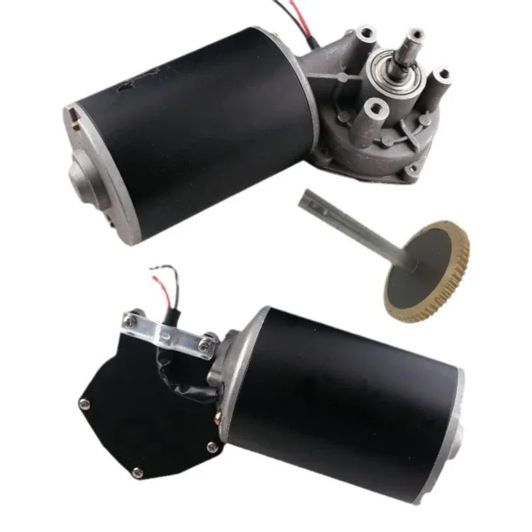 Worm Gear DC Reduction Motor, 24V & 220V High Voltage Brushed Motor, Self‑lock Function, Supports Forward and Reverse Rotation