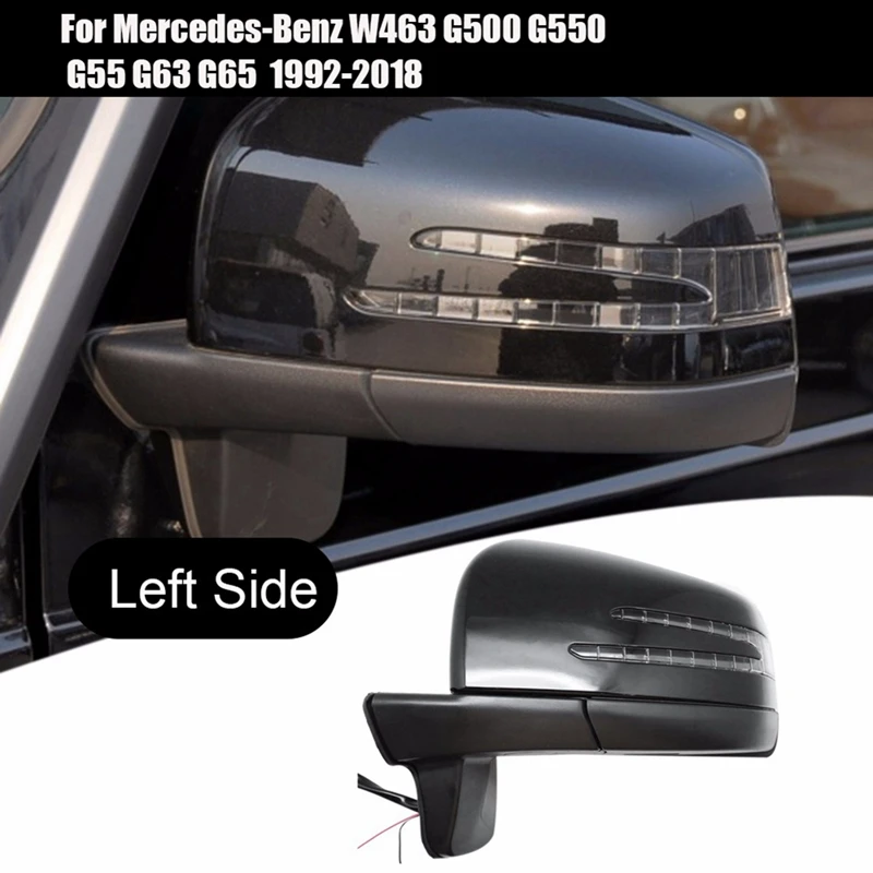 Auto Folding Heating Blind-Spot Lamp Rearview Mirror Assembly For Mercedes-Benz 92-18 W463 G500 G550 G55 G63 G65