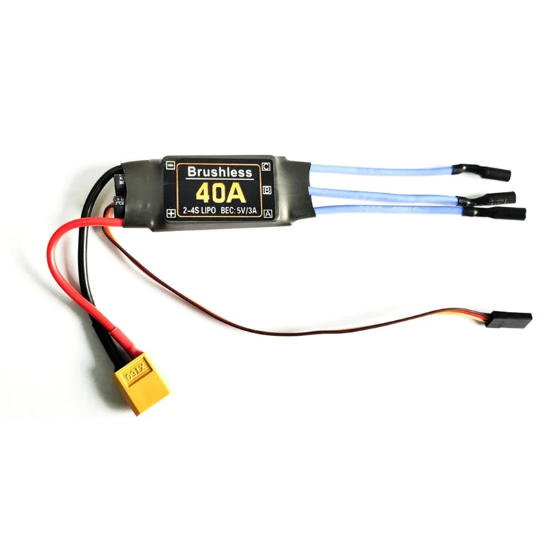 B49B-4X 40A Brushless ESC XT60 Plug Durable RC  Components Accessories Speed Controller Motor FPV Quadcopter Helicopter