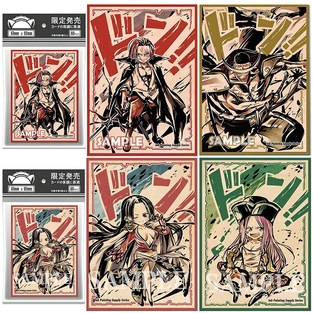 

Anime One Piece Card Sleeves Laser Holographic Empress/Boni/Shanks PTCG Cards Protector Sleeves for MGT/PTCG/OPCG Game Cards