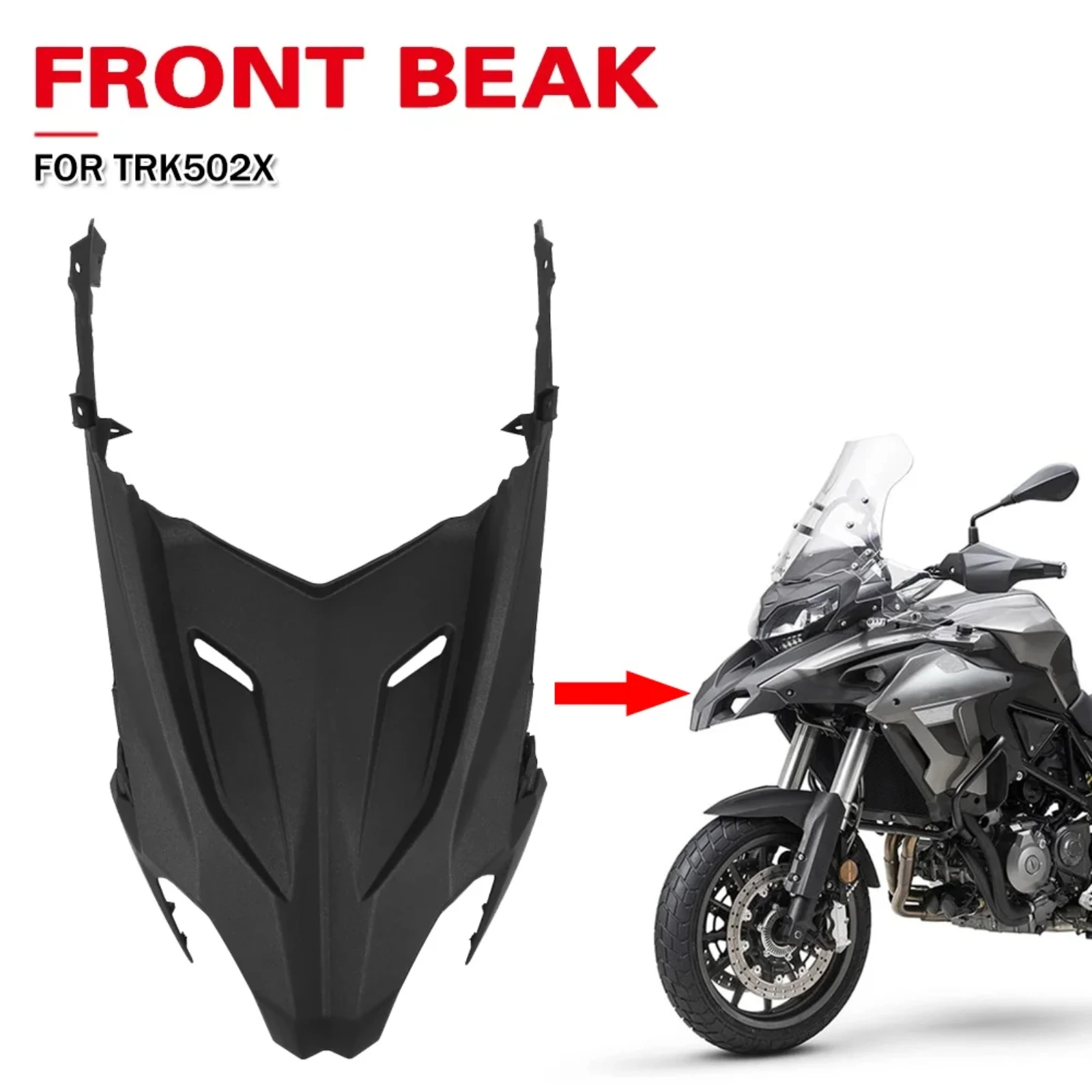 Copertura Faro Anteriore Moto per Benelli TRK502X TRK 502X TRK502 X BJ500GS, Parafango Becco, Protezione Estensione Ruota, Accessorio