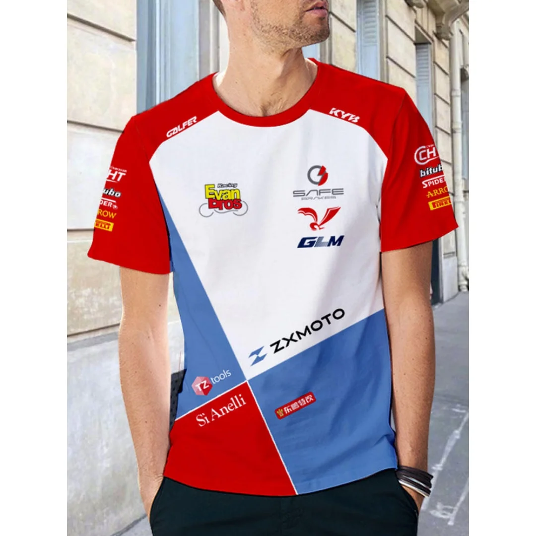 ZXMOTO training cycling suit motorcycle graphic T-shirt competition jersey Summer Sports Men's T-Shirt Kid's Clothing Tee Woman