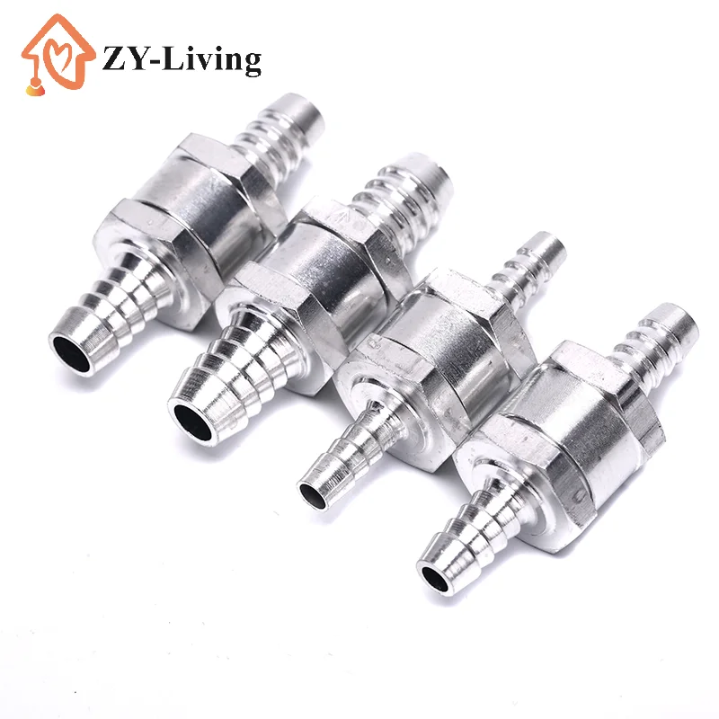 One Way 6mm 8mm 10mm 12mm 4 Size Valves Aluminium Alloy Fuel Non Return Check Valve One Way Fit Carburettor