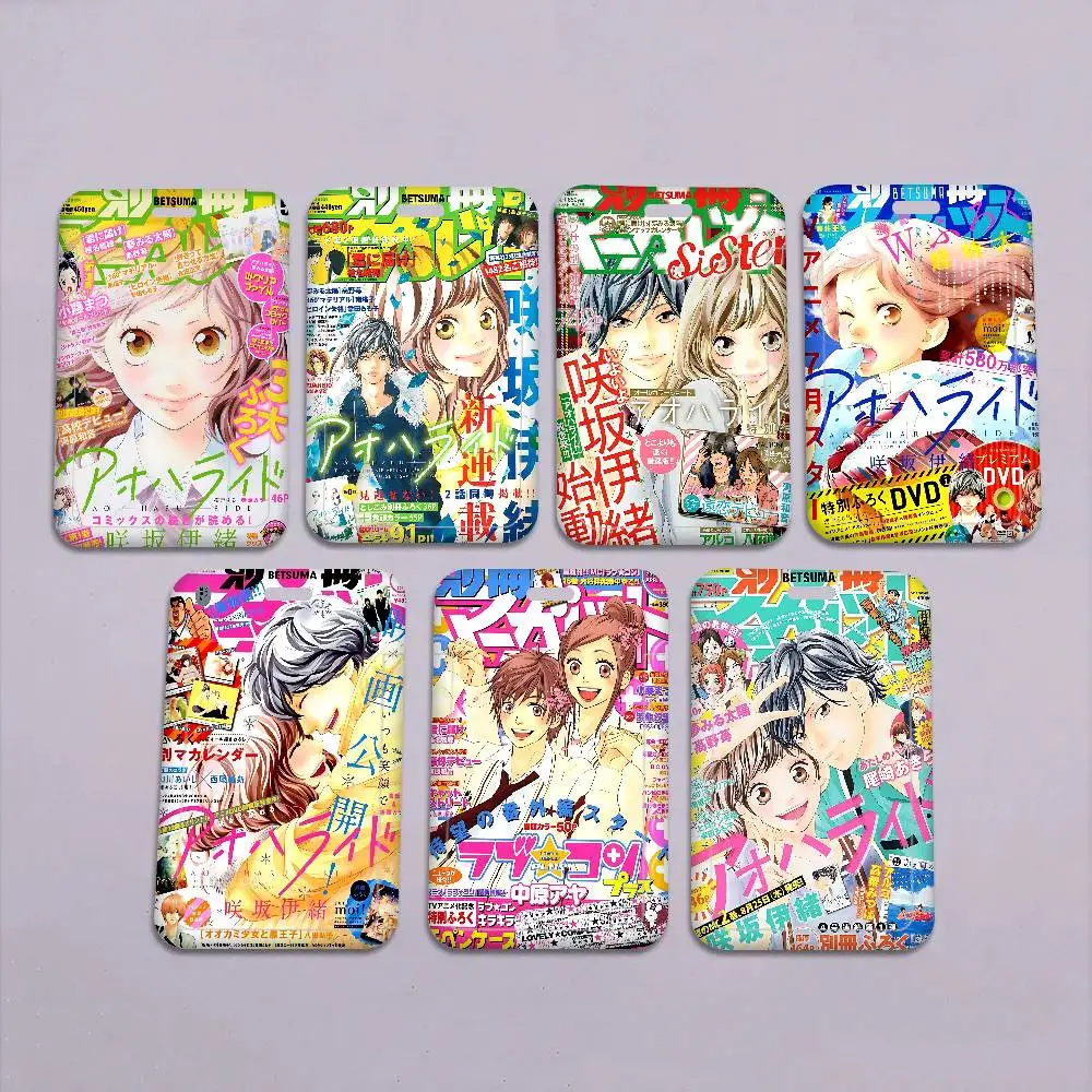 

Держатель для бейджей Ao Haru Ride из ПВХ-материала, чехол для ID-карт для работы, ключей медсестры и кошелька