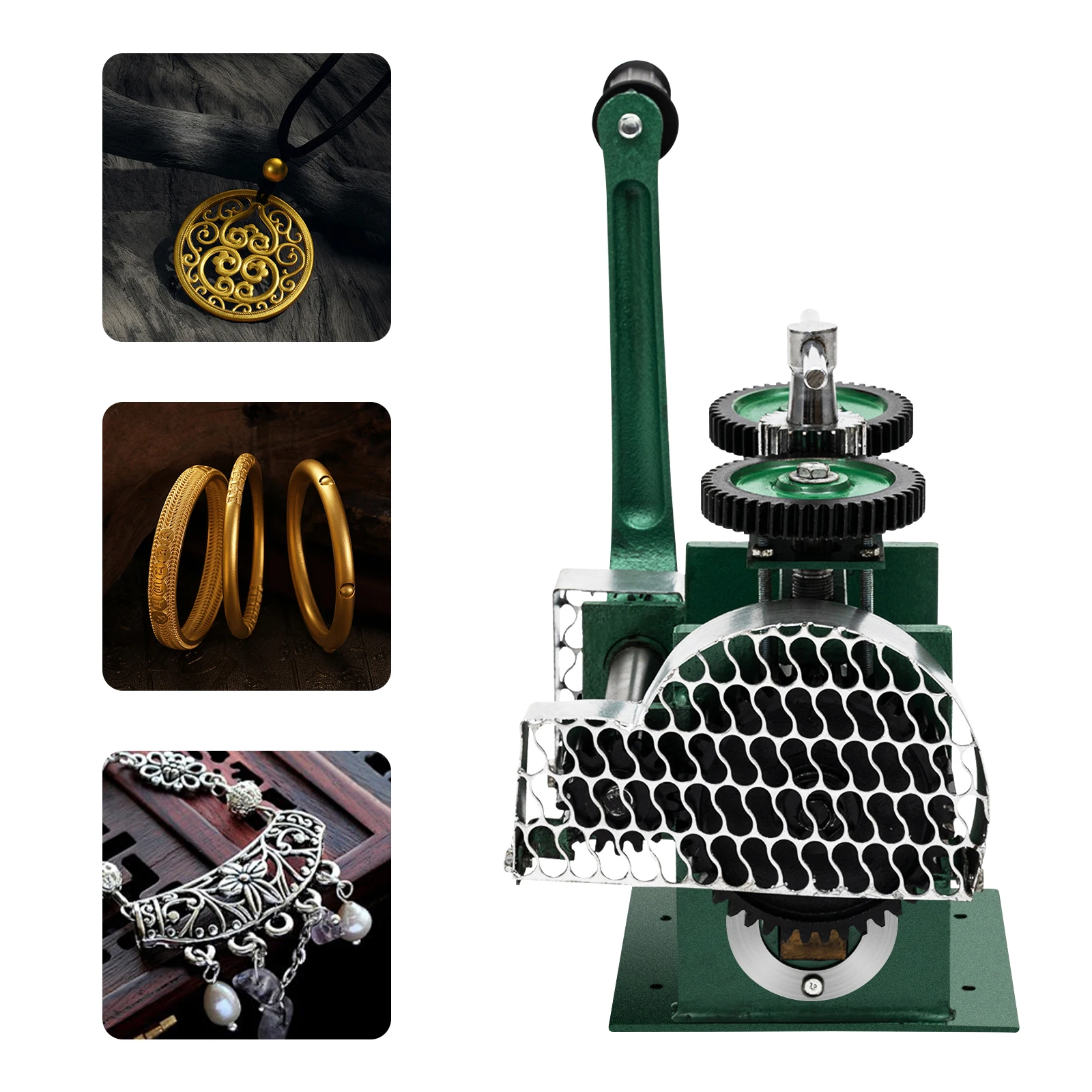 

Станок для изготовления ювелирных изделий, ручной роликовый фрезерный станок, инструмент для изготовления с ручным заводом для прессования золота, серебра, латуни, меди, металла
