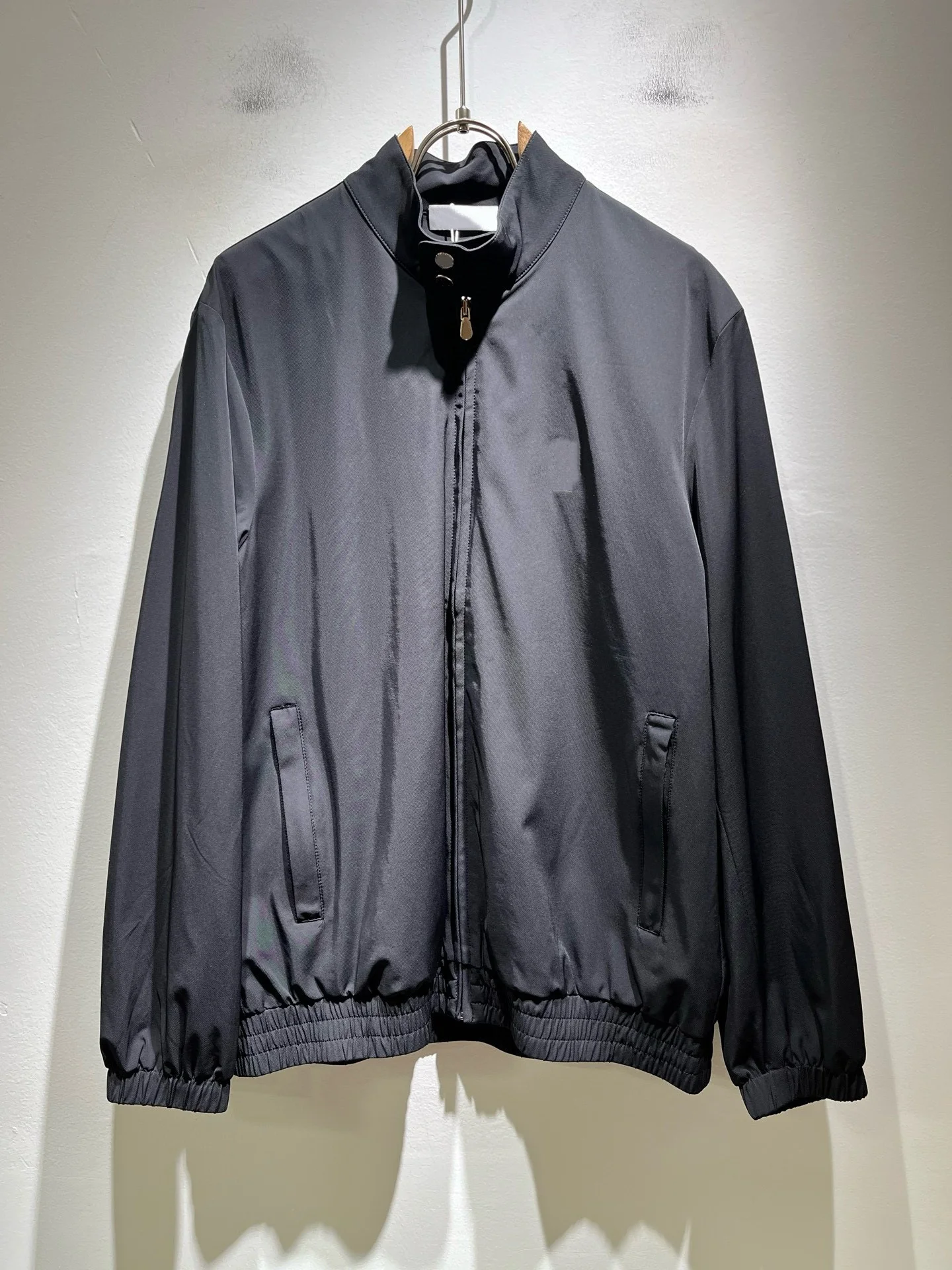 

Men's Faionable Casual Windproof Autumn Winter Jaet Stand Collar Busin Sle Outerwear Polyester Stand Fit 3D Effect