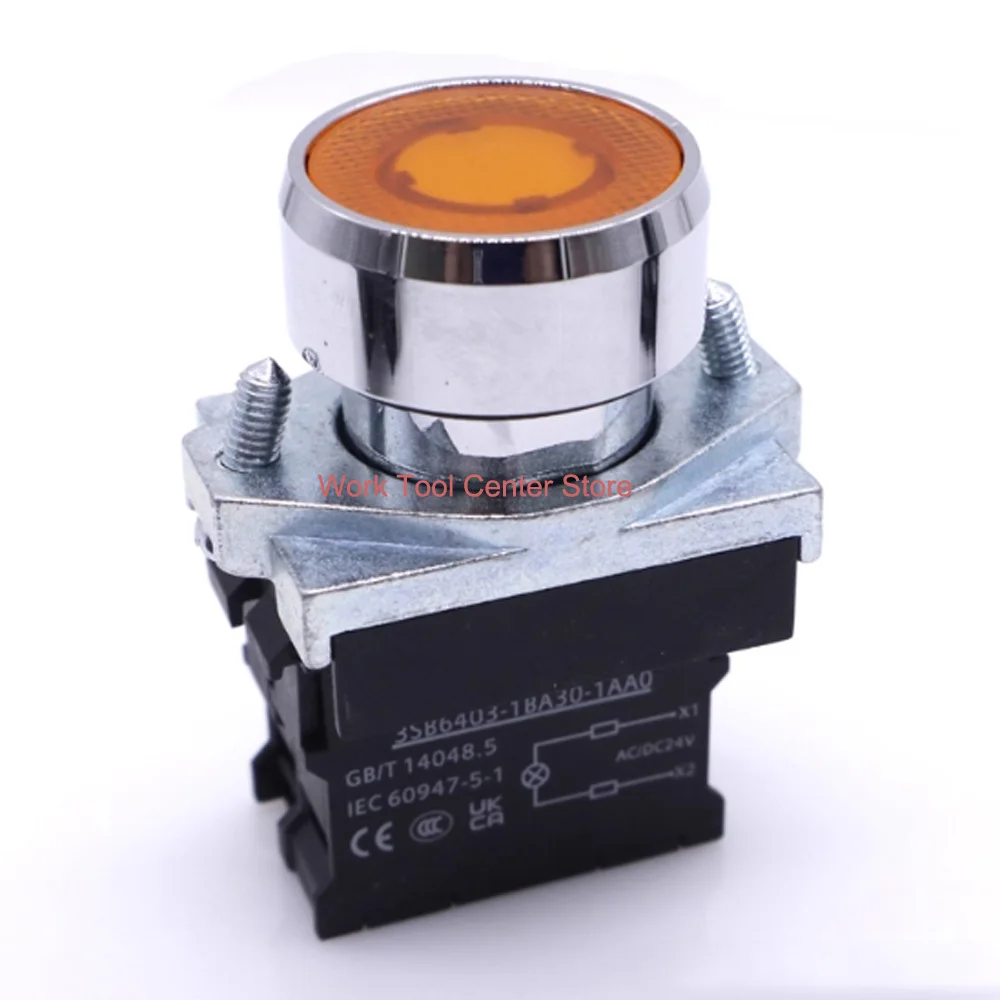 Original Metal Round Push Button Switch 22mm 3SB6163-0DB20-1CA0/0DB60-1BA0 3SB6166-0DB30-1CA0 Indicator Light LED Screw Terminal