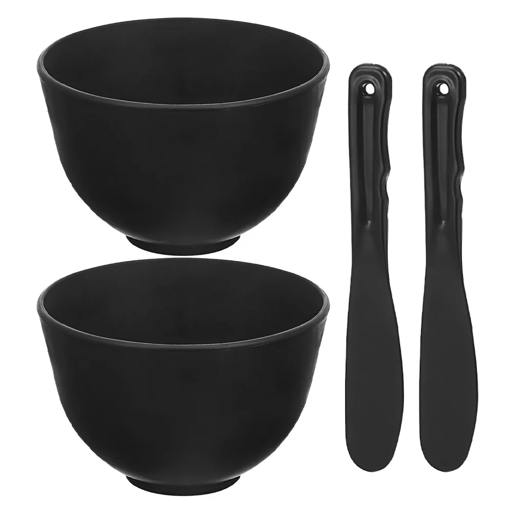 

1Set Silicone Face Mask Bowl Set Easy Clean Flexible DIY Facial Mask Mixing Kit Spa Tools for Home Salon Facial Treatments