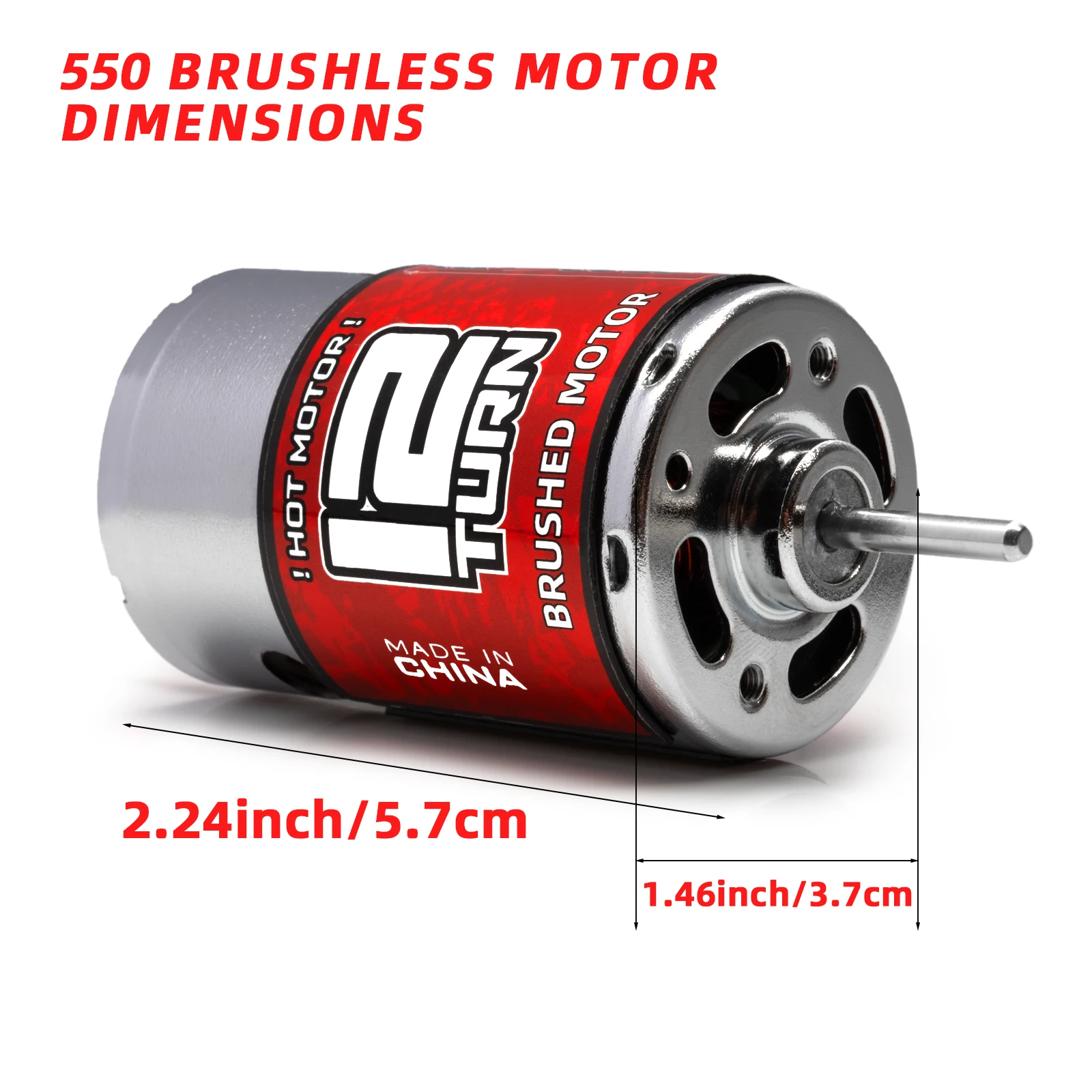 محرك RC 550 المصقول 10T-65T ESC 60A سرعة ​ ​ مجموعة التحكم مجموعة تسلق الانجراف سباق مقاوم للماء لسيارة/قارب RC 1/10