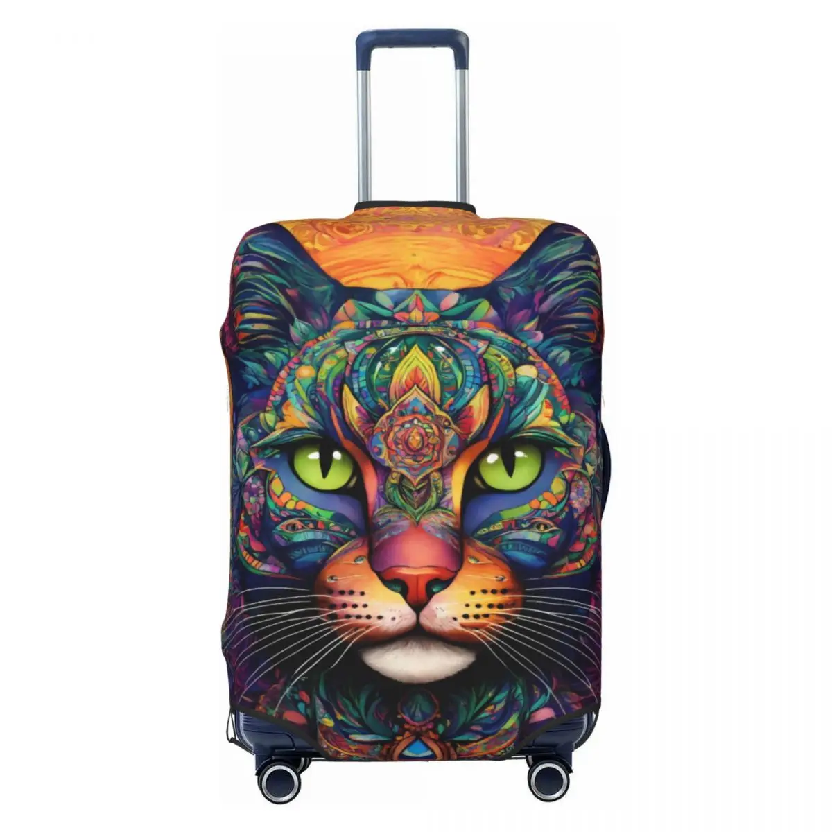 Animals Cat Print Suitcase Cover Neo Fauvism Business Protection Flight Elastic Luggage Supplies