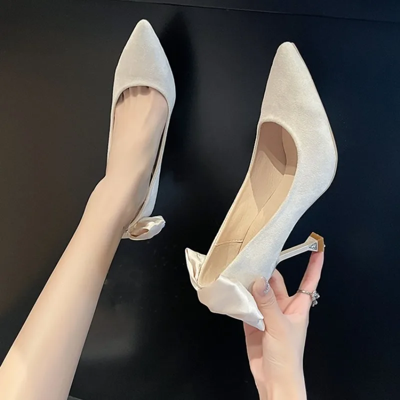 

Spring 2026 Women's High Heels Slip-On Sparkling Party New Style Pointed Toe Versatile Single Shoes Comfortable