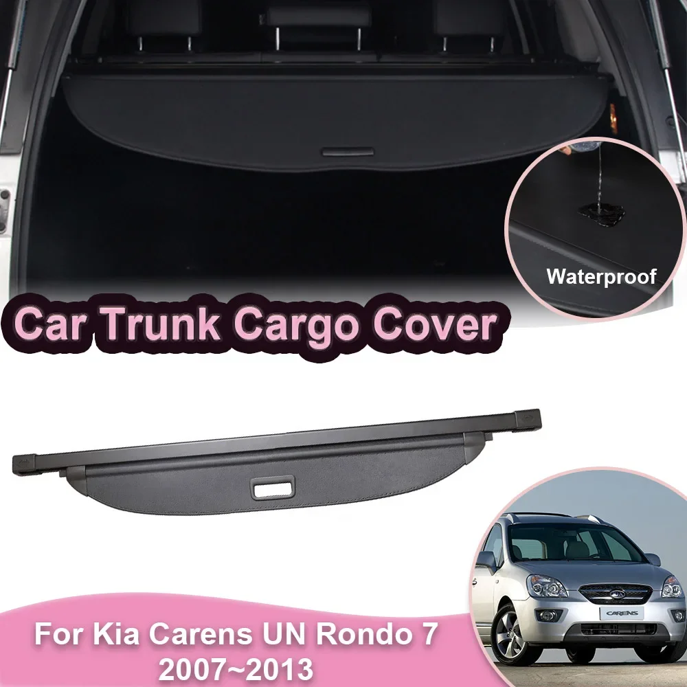 

Car Trunk Cargo Cover for Kia Carens UN Rondo 7 2007~2013 Rear Luggage Shield Shade Security Partition Board Curtain Accessories