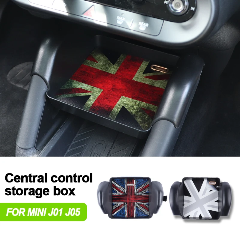 

Автомобильный ящик для хранения центрального управления, украшение для электромобиля, аксессуары для салона для MINI Cooper J01 J05 2024 2025
